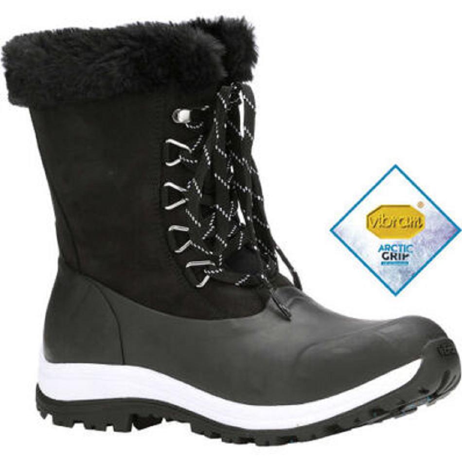 Black Muck Boot Apres Lace Arctic Grip Women\'s Shop All | UK_S1710