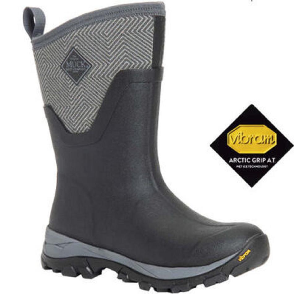 Black Muck Boot Arctic Ice Vibram Arctic Grip All-Terrain Mid Women\'s Shop All | UK_QZ3562