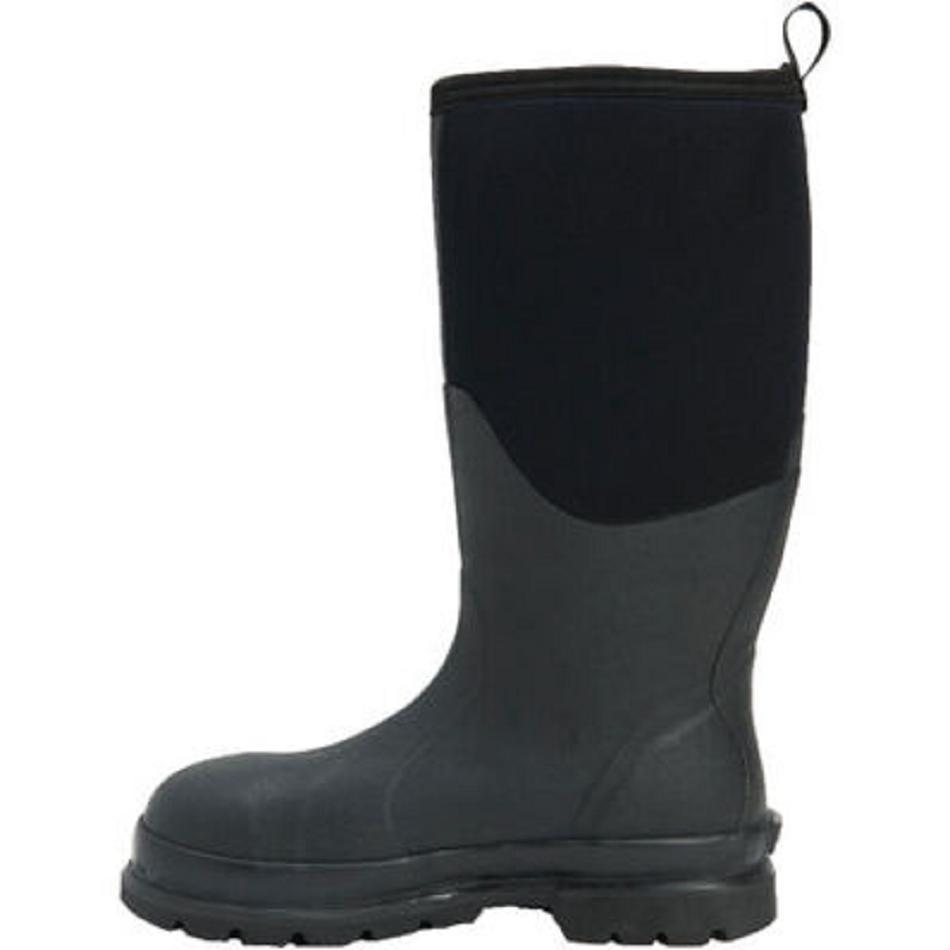 Black Muck Boot Chore Classic Fleece CSA Men's Steel Toe Boots | UK_BH8917