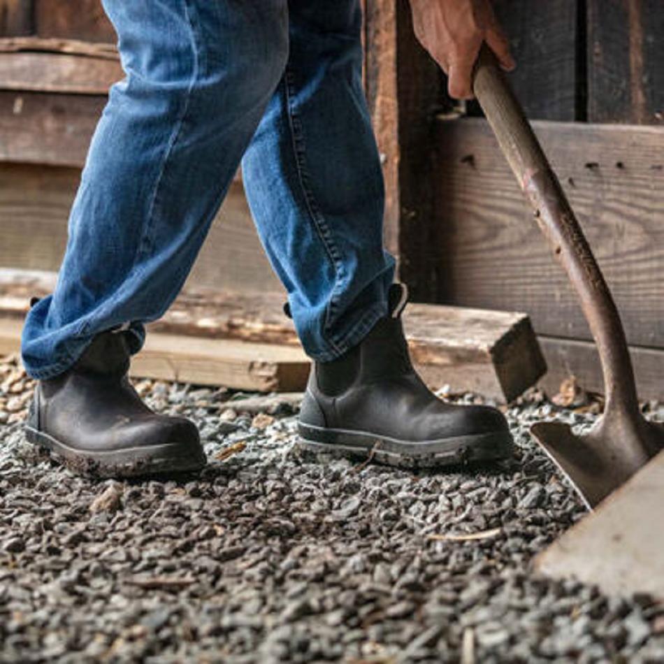 Black Muck Boot Chore Farm Leather Chelsea Men's Shop All | UK_CG2475