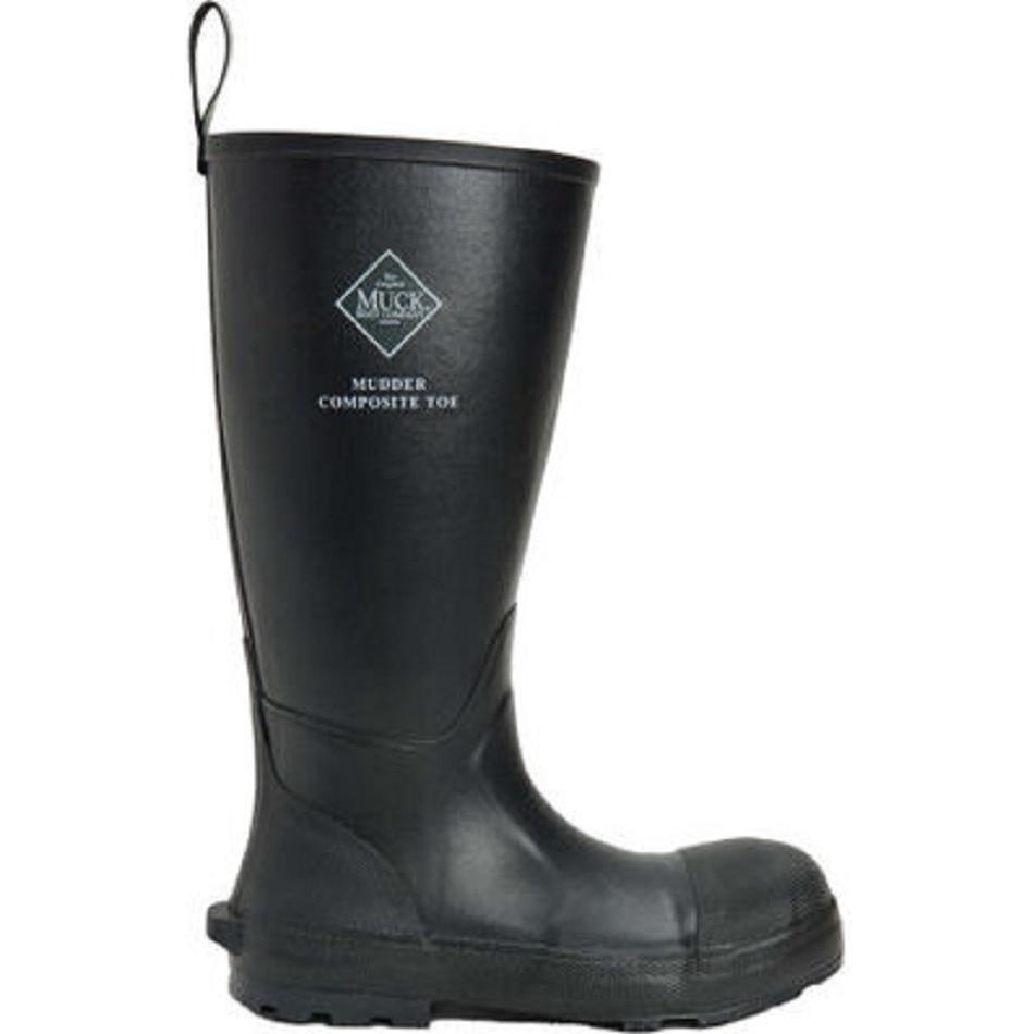 Black Muck Boot Mudder Comp Toe Tall Men's Work & Safety | UK_BO6557