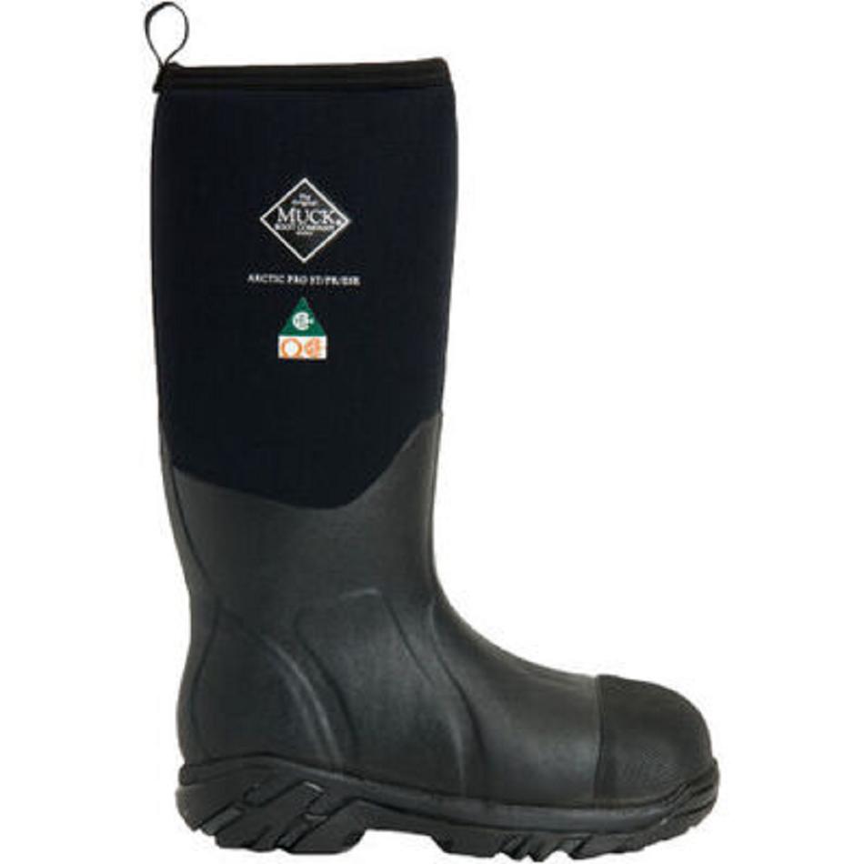 Black Muck Boot Steel Toe Arctic Pro Men's Snow | UK_S4380