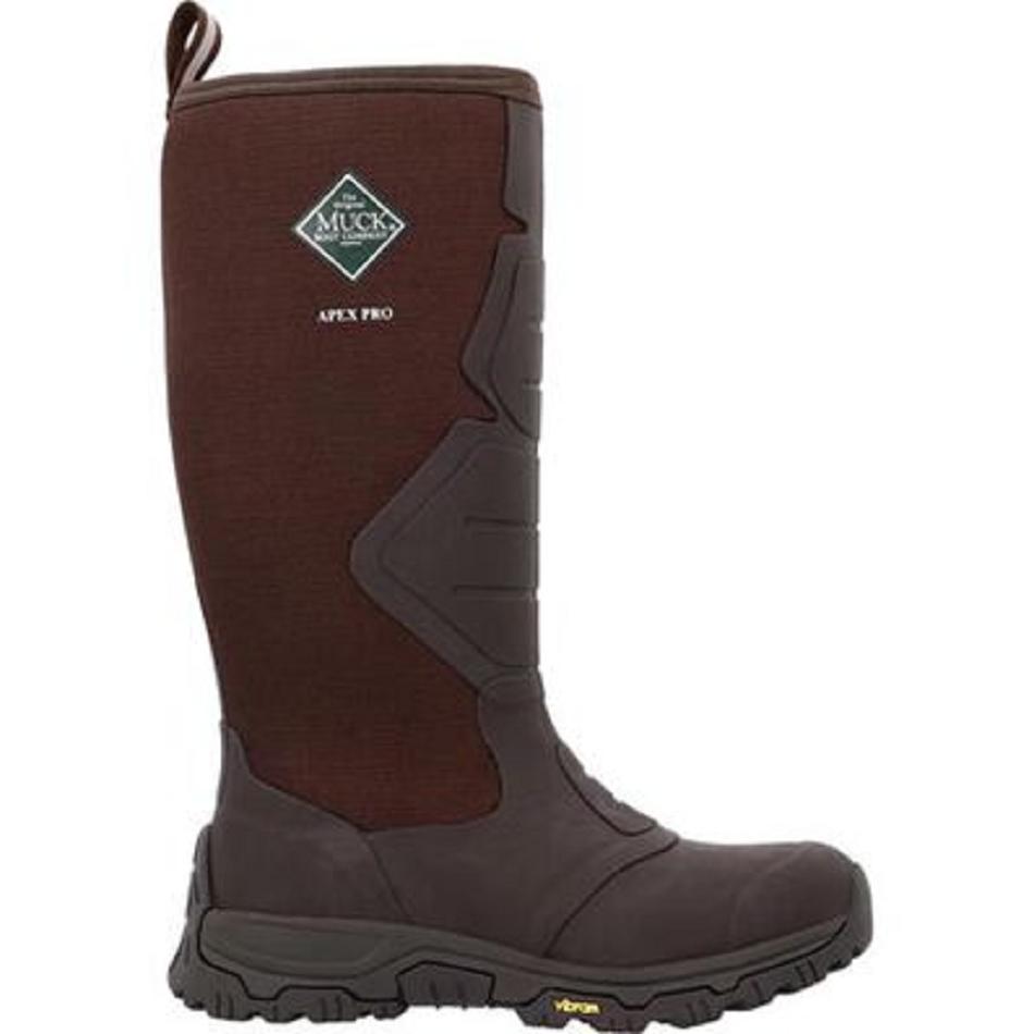 Brown Muck Boot Apex Pro Vibram Arctic Grip All-Terrain Men's Hunt | UK_AZ7334