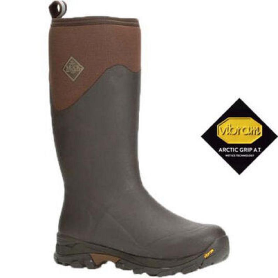 Brown Muck Boot Arctic Ice Vibram Arctic Grip All-Terrain Men\'s Tall Boots | UK_QZ1639