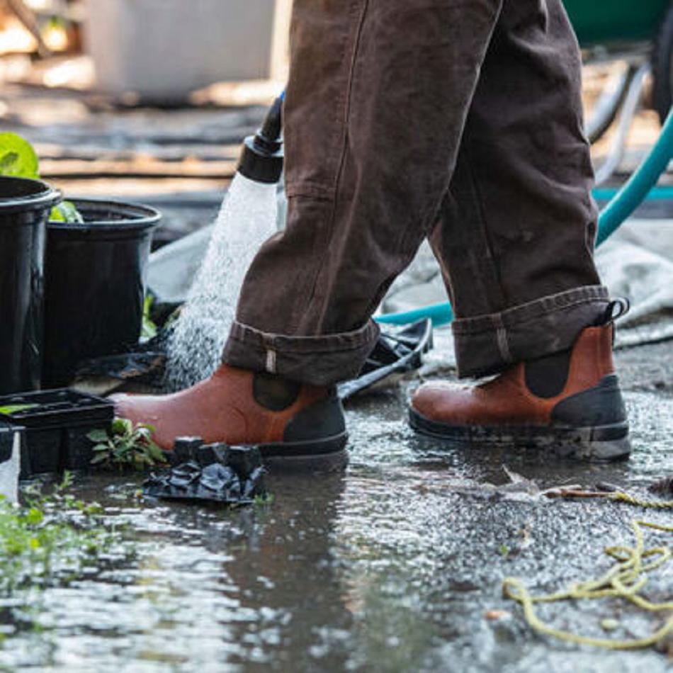 Brown Muck Boot Chore Farm Leather Chelsea Men's Shop All | UK_EE1451