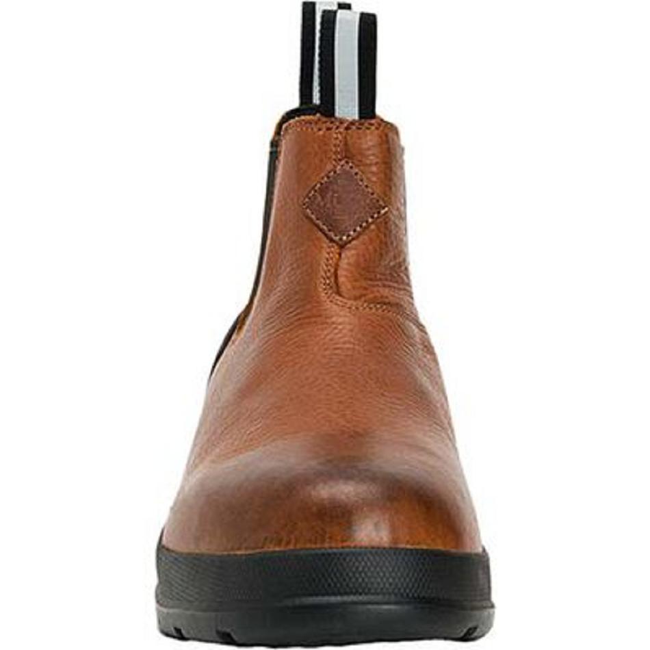 Brown Muck Boot Chore Farm Leather Chelsea Men's Shop All | UK_EE1451