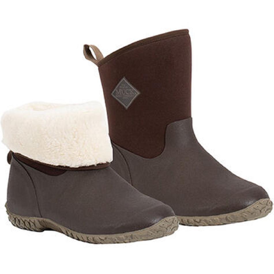 Brown Muck Boot Muckster II Faux Fur Mid Women\'s New | UK_S8307