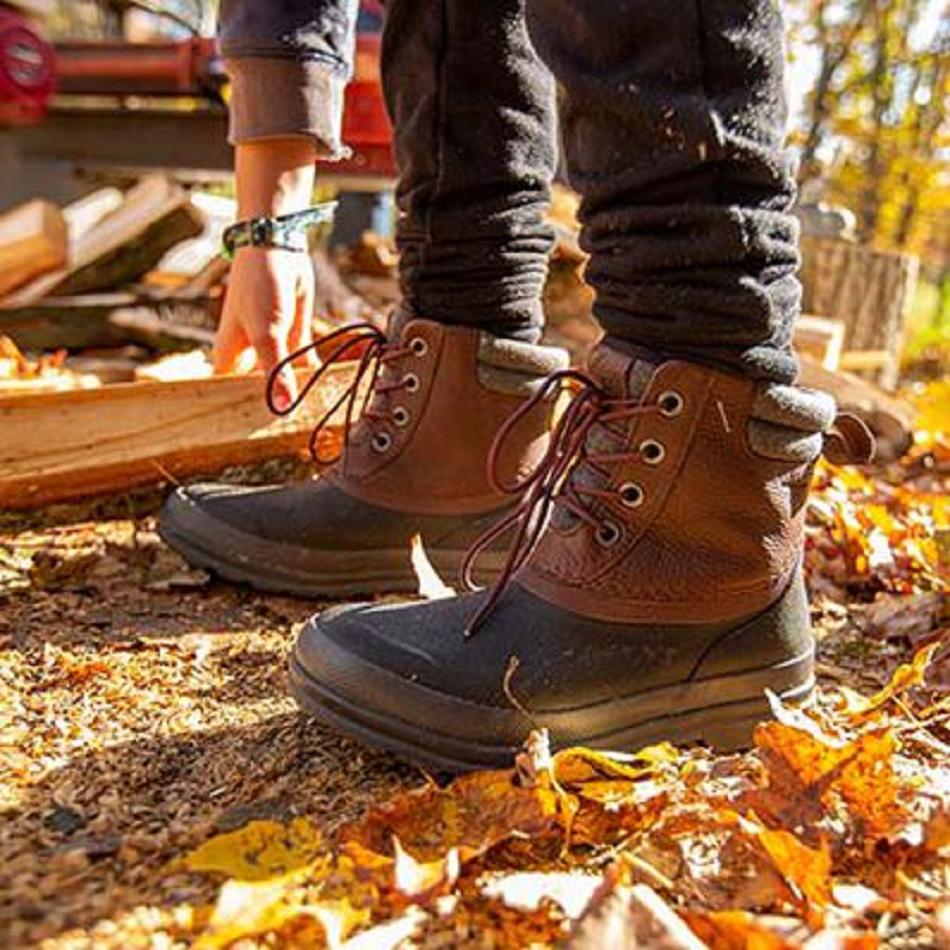 Brown Muck Boot Originals Duck Lace Women's Lifestyle | UK_SU6623