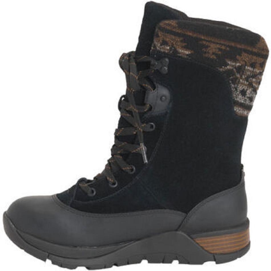 Camo Muck Boot Apres Lace Leather Women's Snow | UK_SU3383