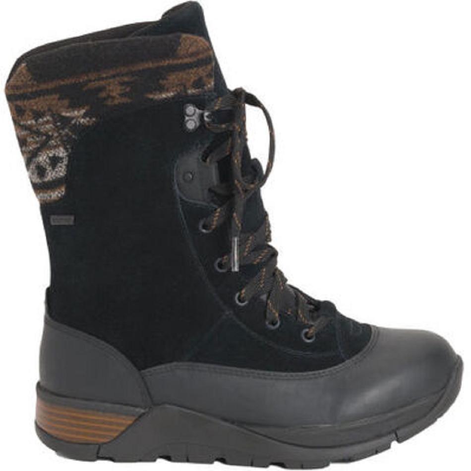 Camo Muck Boot Apres Lace Leather Women's Snow | UK_SU3383