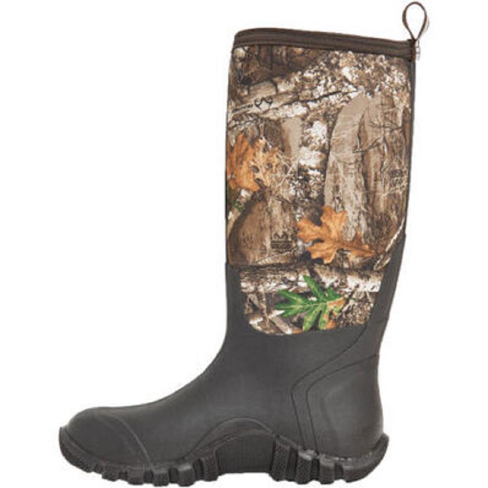 Chocolate Brown Muck Boot Fieldblazer Classic Fleece RealTree Edge Men's Tall Boots | UK_UV7010