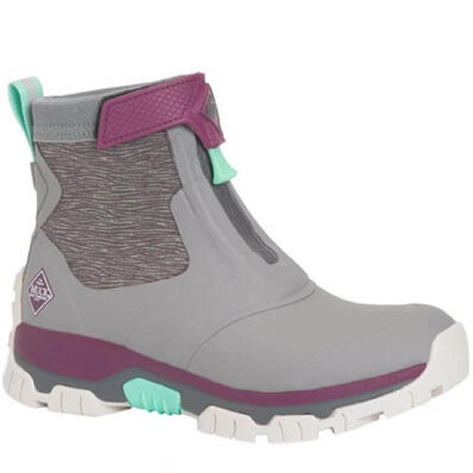 Grey Muck Boot Apex Mid Zip Women\'s Ankle Boots | UK_O3733