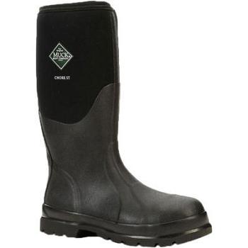 Black Muck Boot Chore Steel Toe Men's All Season | UK_SU6863