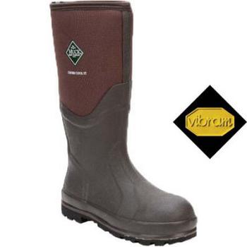 Brown Muck Boot Steel Toe Chore Cool Men's Tall Boots | UK_KO1685