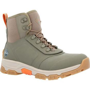 Olive Muck Boot Apex Lace Up Men's All Season | UK_TH3224