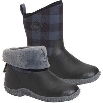 Pink Muck Boot Muckster II Mid - Plaid Women's Lifestyle | UK_CR1814